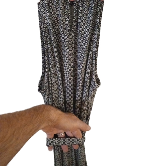 Halter Neck Maxi Dress Old Navy Geo Flower Print Beachy, Coastal, Flowy CasualXS - Picture 8 of 14